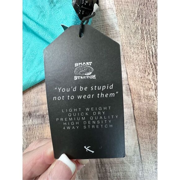 Lost Since 91 or 93 Throttle Bermuda Short $45 Aqua Casual Swim Trunks 32 Beach - Picture 8 of 13